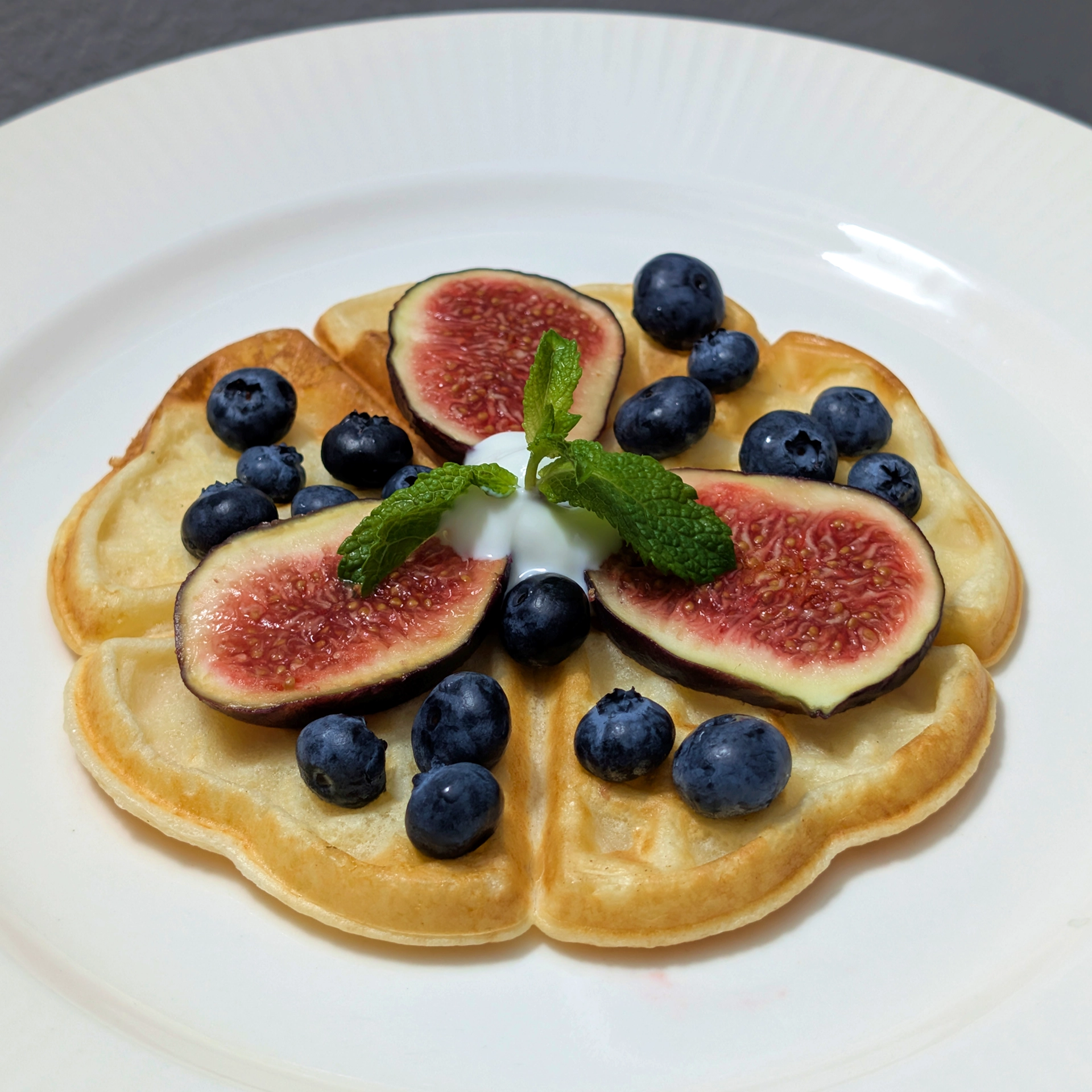 Healthy high-carb waffles